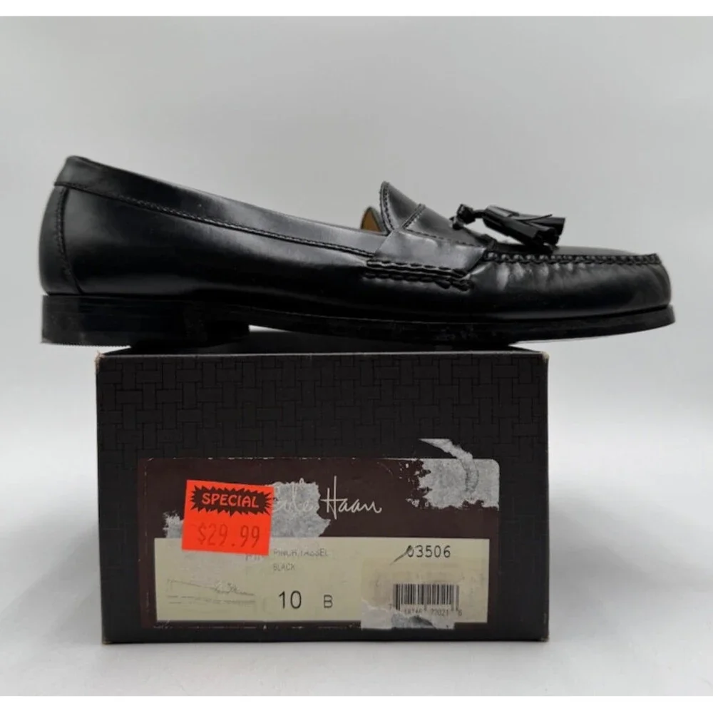 Cole HAAN PINCH TASSEL Women's NEW Slip On Loafer Black US Size 10 B